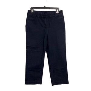 Ann Taylor Margo Navy Blue Cropped Pants size 6